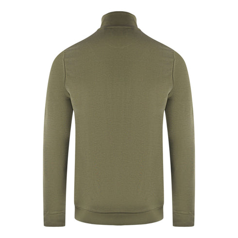 Lyle Scott Golden Eagle Chest Logo Green Zip Up Jumper